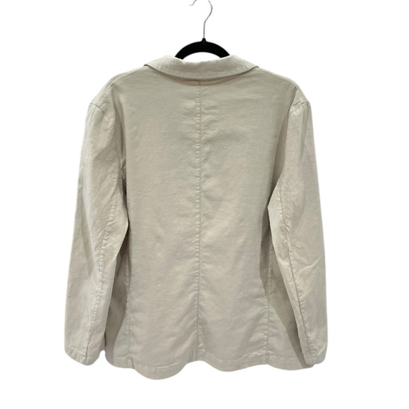 Frank & Eileen Dublin Tailored Blazer Italian Performance Linen Cement Small - Picture 7 of 12